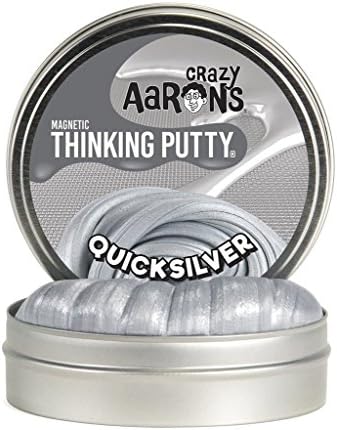 Quicksilver with Magnet Magnetic Crazy Aaron's Thinking Putty New lg 4" tin 3.2 OZ, Made in the USA, Age 8+