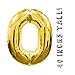 Giant 30th Gold Number Mylar Balloons for Birthday Party 40 inch 3 and 0 Balloon Decorations Dirty 30 with Alcohol Breathalyzer