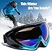 MIGAGA UV Protection Ski Goggles Adjustable Portable Motorcycle Bicycle Goggles Dustproof Scratch-Resistant CS Army Tactical Military Windproof Snowmobile Eyewear Outdoor Riding Glasses Black&Blue