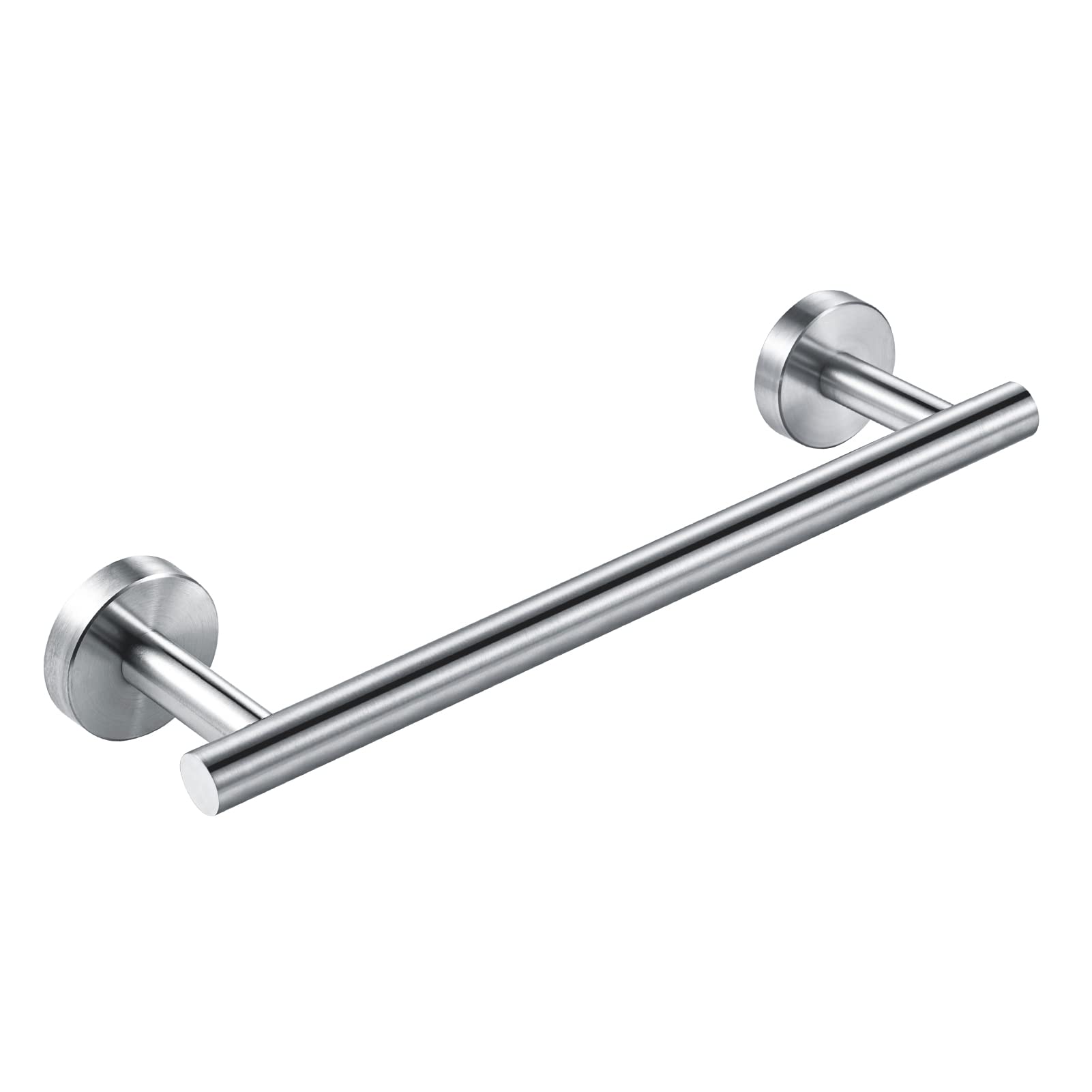 YUET Towel Rail 30CM Brushed Finish Hand Towel Holder Bar Bathroom Holders For Bathrooms Kitchen Dish Cloths Hanger 304 Stainless Steel RUSTPROOF Wall Mounted 12'' Silver
