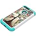 Google Pixel Case,LEEGU [Drop Protection][Shock Absorption] Dual Layer Heavy Duty Protective Silicone Plastic Cover rugged Armor Case for Google Pixel - Love Tree