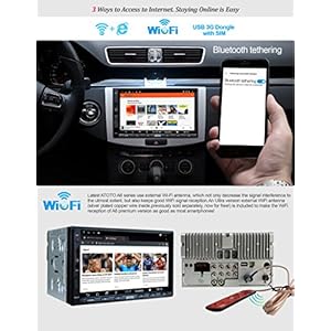 ATOTO A6 2 Din Android Car Navigation Stereo con 2 Bluetooth - Standard A6Y2710SB 1G / 16G Car Multimedia Radio, BT… - immagine 4