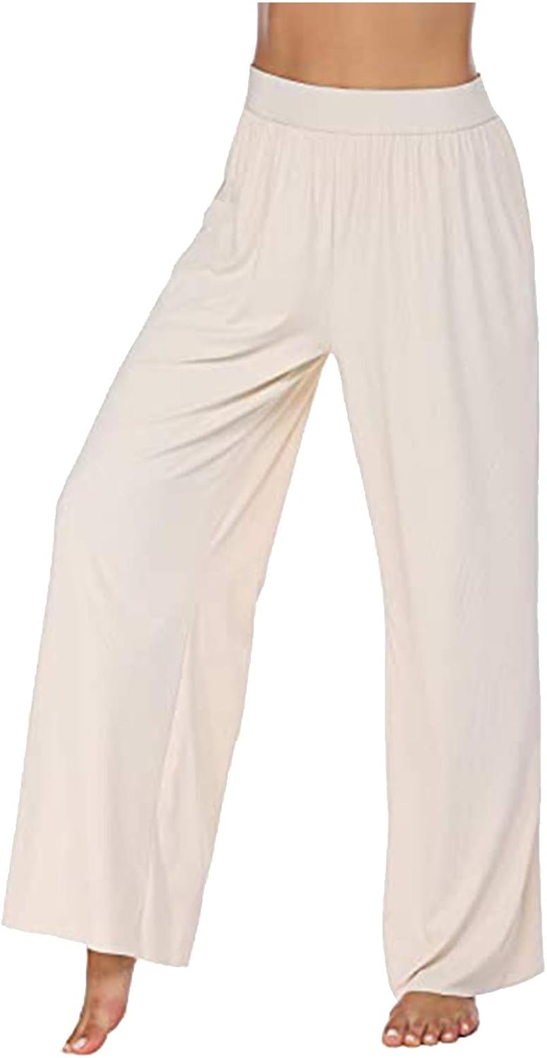 Damen Schlafhose Lang - Weiche Pyjamahose Mit Taschen & Gummibund