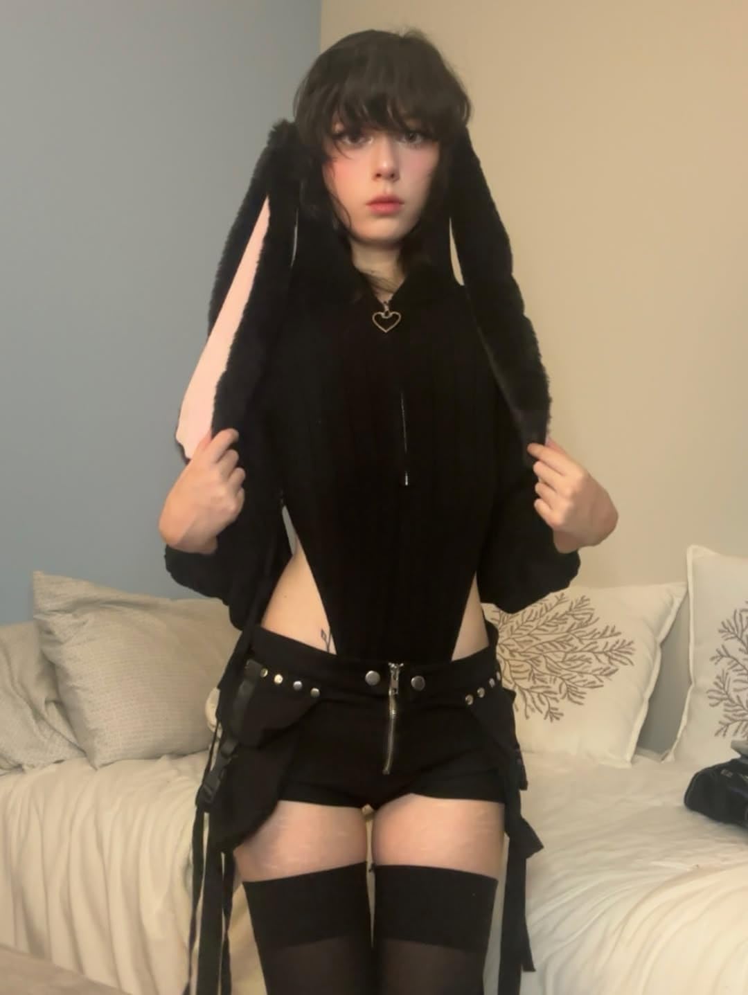 KORURACLUB Cosplay Sexy Bunny Outfit (3-Piece Set) Cosplay lingerie for women Animal Costumes Bunny Bodysuit