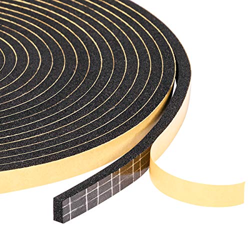 Yotache Foam Seal Tape 3 Rolls 1/4" W X 1/8" T, High Density Adhesive