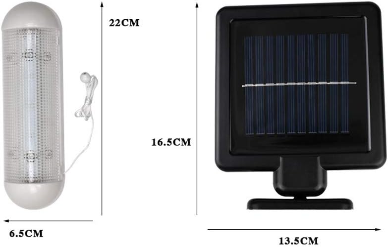 LED Solar Shed Light, Solar Powered Rechargeable Garage Shed Work Worksman Light for Garden Outdoor Indoor Security Greenhouse, Solar Wall Light - Image 3