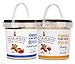 PB Trimmed All Natural & Kosher Premium Powdered Peanut Butter from Real Roasted Pressed Peanuts, Good Source of Protein - (2-Pack Bundle) 1 SALTED CARAMEL (16 oz) + 1 HONEY (16 oz)