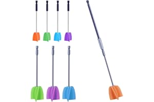 LFSUM 4/Large+4/Small Sizes Silicone Resin Mixer Paddles,Reusable Reusable Paint and Resin Mixer Paddle to Mix Epoxy Resin, Paint, Ceramic Glaze and Reduce Bubbles - Paint Mixer for Drill (4/Large+4/Small)