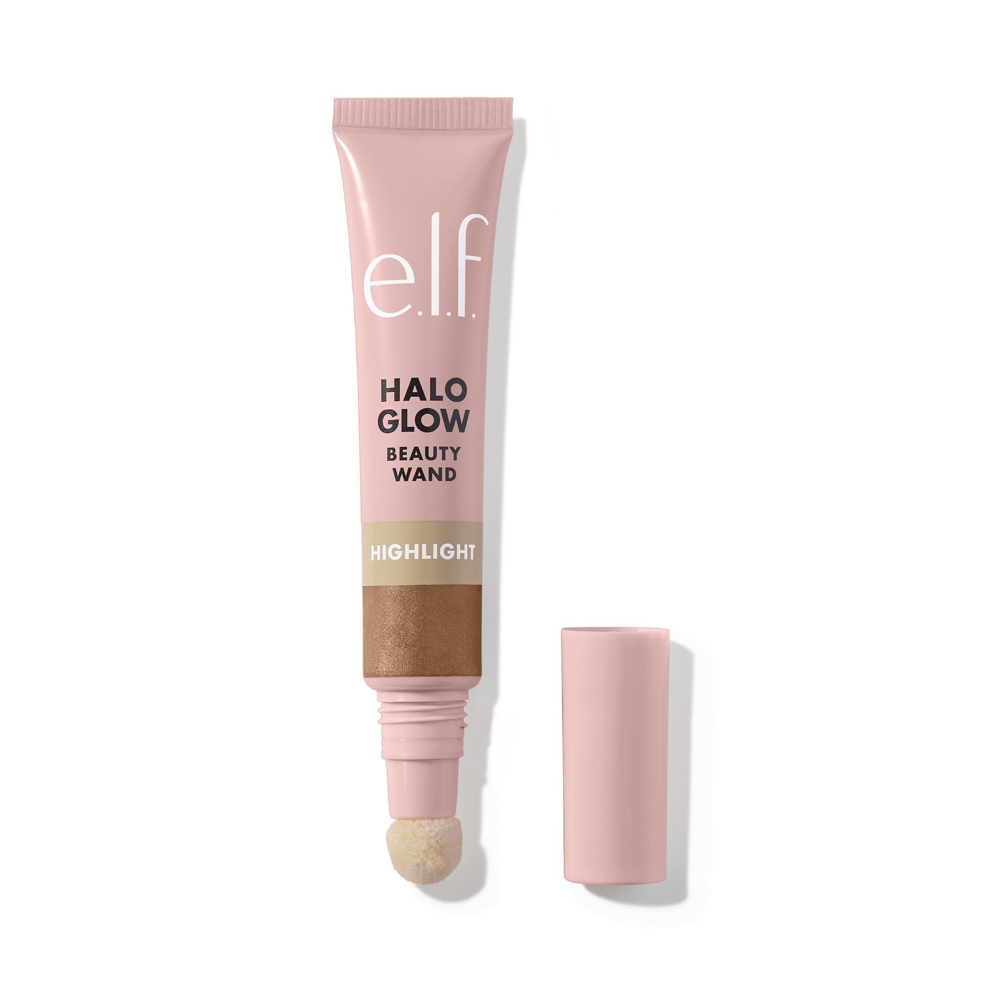e.l.f. Halo Glow Highlight Beauty Wand, Liquid Highlighter Wand For Luminous, Glowing Skin, Buildable Formula, Vegan and Cruelty-free, Liquid Gold
