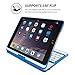Snugg iPad Air 2 Keyboard, [Blue] Wireless Bluetooth Keyboard Case Cover 360° Degree Rotatable Keyboard for Apple iPad Air 2