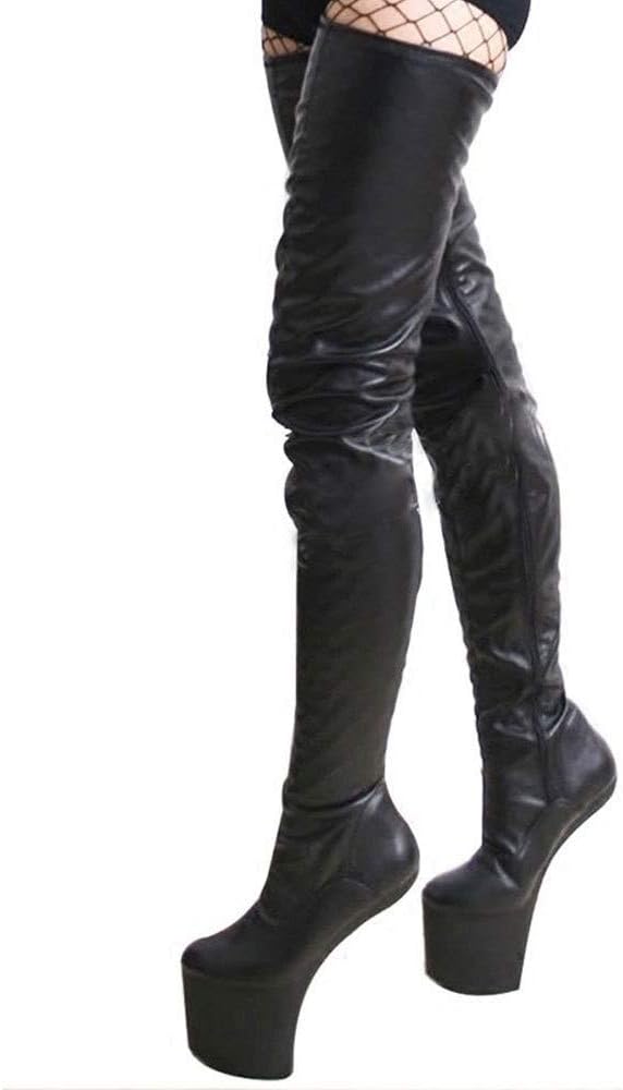 over the knee boots no heel