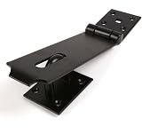 TERF Heavy Duty Hasp and Staple Set 190mm Black Security Door Latch view 3
