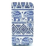 HTC One M8 Case, [Stand Feature] Apple HTC One M8 Case Wallet [Wallet S] Slim Wallet Card Slots Case with STAND Flip Cover for HTC One M8 (2014 Latest styles) - [Tribal Elephant] (Package includes: 1 X Screen Protector and 1X Stylus Pen image