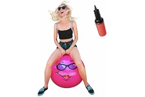 WALIKI Hippity Hop Ball for Adults Races | 29" Pink Hopper | Jumping Ball | Perfect Outdoor Game for Family Fun
