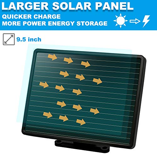 Solar Lights Outdoor, Costech Ultra Bright 182 LED Solar Motion Sensor Lights; Wide Lighting Angle Area, Waterproof Outdoor Security Lighting for Patio, Yard, Garden, Driveway - Black - Thumbnail 2
