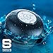 SoundBot SB519 HD Bluetooth Wireless Shower Speaker Portable Weather Water-Resistant Speakerphone w/ Full Spectrum Music, 6Hrs Streaming & Hands-Free Talking, Built-In Mic, Suction Cup, 33feet Range