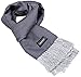 Marino Mens Double Layer Satin Silk Scarf, Extra Soft, and Sleek Fashion Wrap Accessory with Designer Print