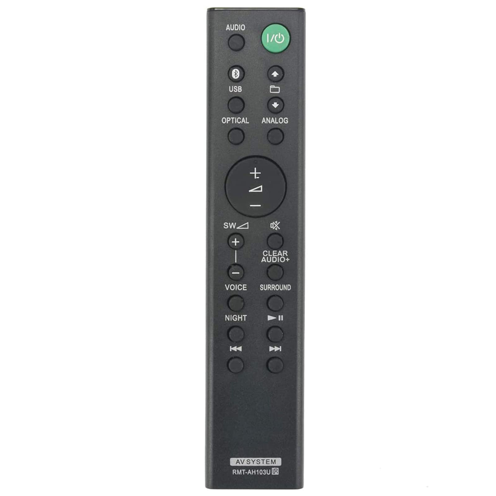VINABTY RMT-AH103U Replacement Remote Control Fit for Sony Sound Bar HTCT80 HTCT80BT SACT80 HT-CT80 HT-CT80BT SA-CT80 SS-WCT80 SS-WH9 HTC-T550W HTCT550W HT-CT180 SA-CT180 SA-WCT180 SSWCT80