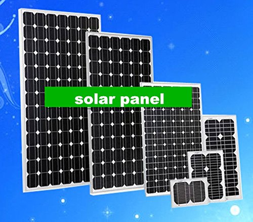 GOWE 4 pcs 50W mono 18V DC solar PV panels for 12V solar system, solar road lights