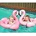 Loveyikee Pink Flamingo White Swan Baby Swim Ride-On Float Swimming Pool Toys Inflatable Swimming Ring for Kids Perfect for Summer Play Pool Toys for Baby (Pink Flamingo)