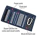 Rough Enough Small Minimalist Men Women Canvas Card Front Pocket Wallet Cases Holder Coin Purse Organizer Bag with Zipper Pockets for Boy Girl Kids Adult School Outdoor Sport Casual (Blue Stripes)