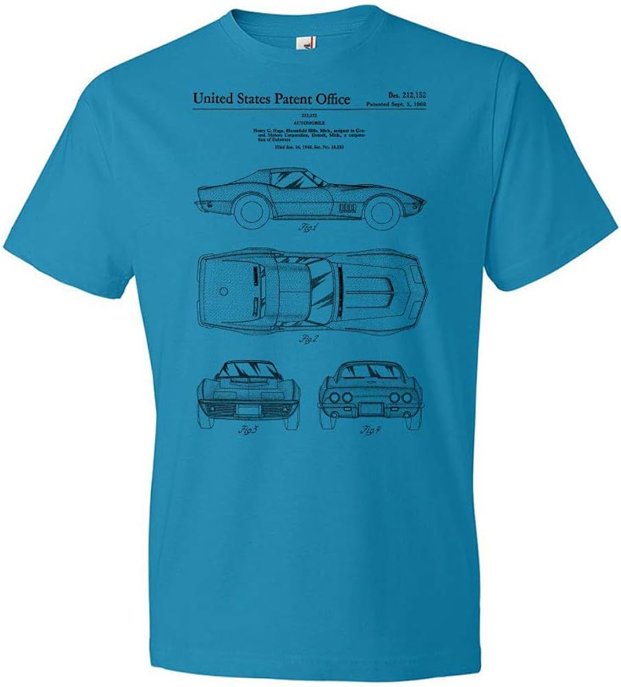 Corvette Mako Shark II T-Shirt, Car Collector Gift, Auto Mechanic, Car Lover