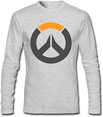 WINKOO Men's OW Overwatch Logo Long Sleeve T Shirt Cotton Tees