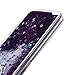 Galaxy S6 Case, Liujie Cute Funny Glitter Quicksand Dynamic Transparent 3D Flowing Star Hard PC Protection Phone Case for Samsung Galaxy S6 (purple)