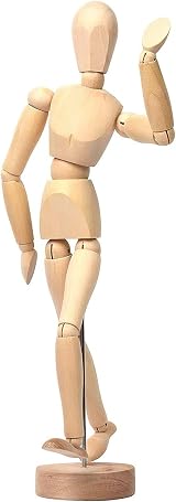 Mont Marte Manikin Male 30cm – Wooden Drawing Model Puppet view 6