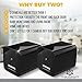 Hidden Spy Camera | 2 Pack | 1080P Full HD | Loop Recording | Flash Transfer Stick | For Protection and Surveillance of Your Home and Office