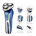 Hatteker Electric Razor Shaver Rotary Shaver Beard Trimmer for Men Wet and Dry Cordless Shaver Waterproof USB Rechargeable