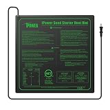 iPower GLHTMTM Durable Waterproof Seedling Heat Mat 20" x 20" Warm Hydroponic Plant Germination Starting Pad, Black