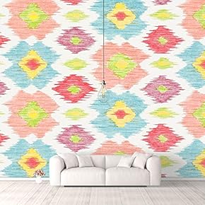 Wall Murals for Bedroom Traditional Flower Pattern Removable Wallpaper Peel and Stick Wall Stickers - 66x96 inches