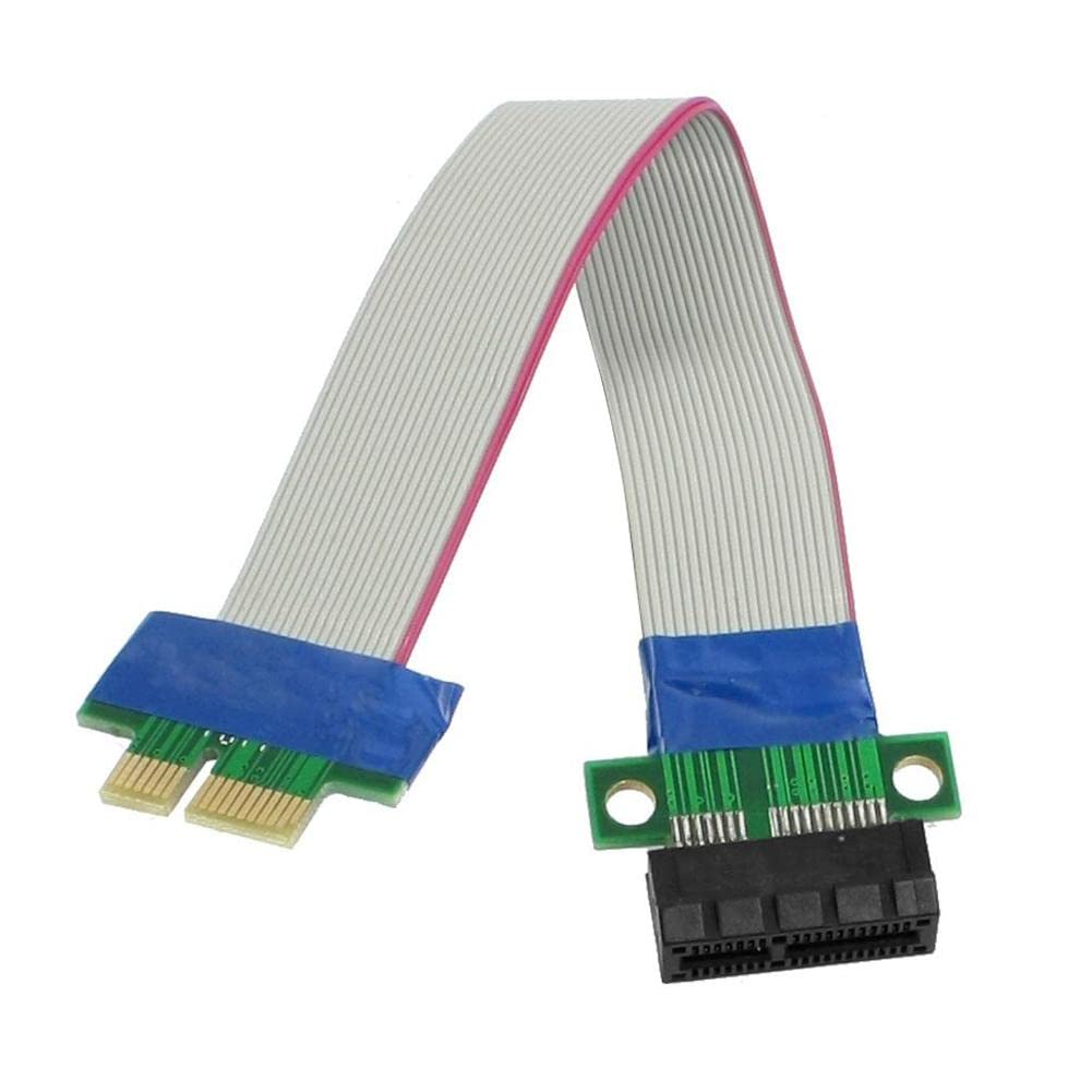 Fasizi PCI-Express PCI-E 1X Riser Card Flex Extender Extension Cable for PC