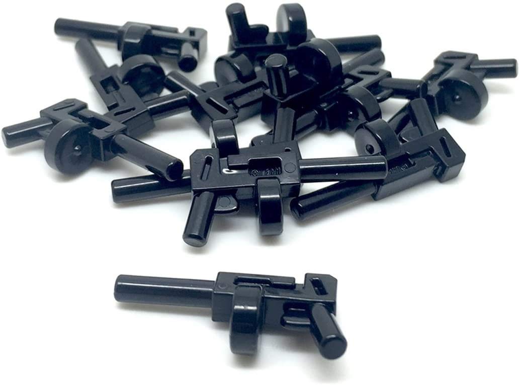 LEGO 12 Minifig Tommy Guns Black Batman Army Soldier Weapons City Machine