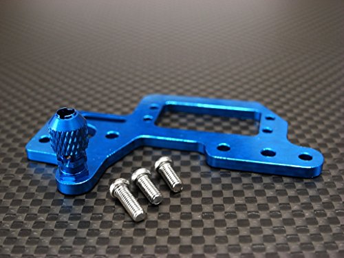 Kyosho Mini Inferno Upgrade Parts Aluminum Servo Mount Cover With Screws - 1Pc Set Blue