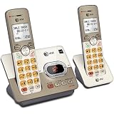 AT&T EL52213 2-Handset Expandable Cordless Phone with Answering System & Extra-Large Backlit Keys
