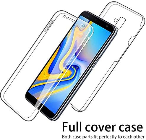 IMIFUN Luxury 360 Full Protective Cover Soft Double Silicone Phone Case for Samsung Galaxy S6 S7 Edge S8 S9 S10 Plus A5 A6 A8 A9 J3 J4 J2 J5 J6 J7 J8 2018 2017 2016 Cases (Gold, J8(2018))