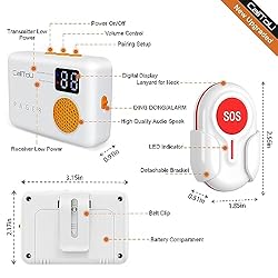 CallToU Caregiver Pager Wireless Call Button 1000FT