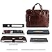 BACCINI real leather laptop bag LEANDRO large business office work school shoulder bag 15 inch satchel briefcase 15.6