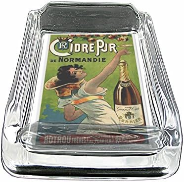 Amazon Perfection Inスタイルガラススクエア灰皿ヴィンテージワイン広告デザイン013 インテリア オンライン通販