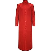 MYAYD Unisex Roman Altar Server Cassock Robe Clergy Pulpit Liturgical Vestments Church Uniform Catholic Robe