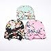Ever Fairy 3pcs Infant Baby Girls floral print Nursery Newborn Hat Cap with Big Bow