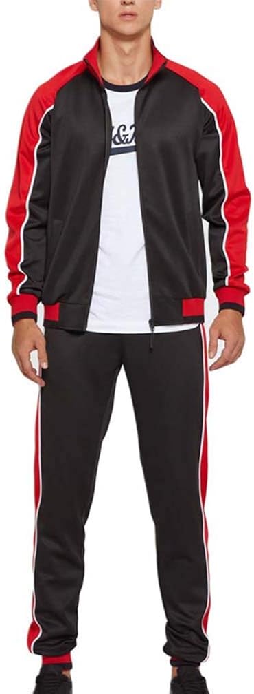 Tebreux Men's Tracksuits 2 Piece Outfit Jogging Suits Set Casual Long Sleeve Sports Sweatsuits at  Men’s Clothing store