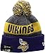 New Era Minnesota Vikings 2016 Sport Pom Knit Hat On-Field Logo Block 12258
