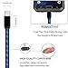 USB Type C Cable,AoLiPlus 4FT LED USB to USB C Cable Fast Charger Cord for Samsung Galaxy S9 Note 8 S8 Plus,Google Pixel XL 2,LG G6 V20 V30,Nintendo Switch,Moto Z Z2 Force (Blue)