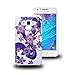 LUXCA Hybrid Dual Layer Defender Armor Case for Samsung galaxy J7 - Purple Hibiscus
