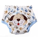 1pc Baby Girl Boy Pee Potty Training Pants Washable Cloth Diaper Nappy Underwear (L(fit for 12-24momths), dog)