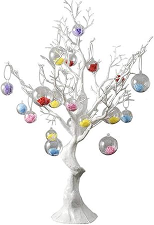 Albero Di Natale 75 Cm.Albero Di Natale Bianco Decorazioni Del Centro Commerciale Della Finestra Del Piano D Appoggio Abete Luci Dell Albero Di Natale 75cm Luci Trasparenti Della Sfera Della Sfera Decorazione Dell Albero Amazon It Casa E Cucina