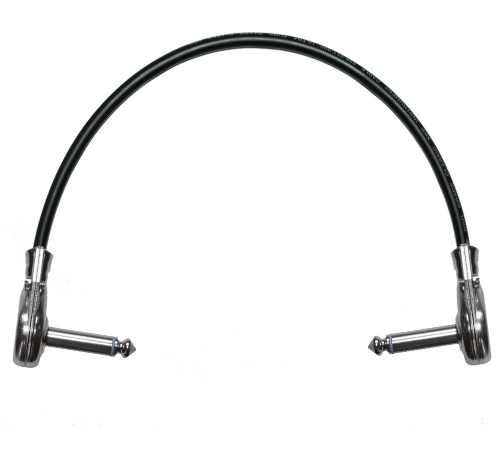 Designacable 0.10m Custom Length Switchcraft Pancake Jacks FX Patch Lead Cable - Black